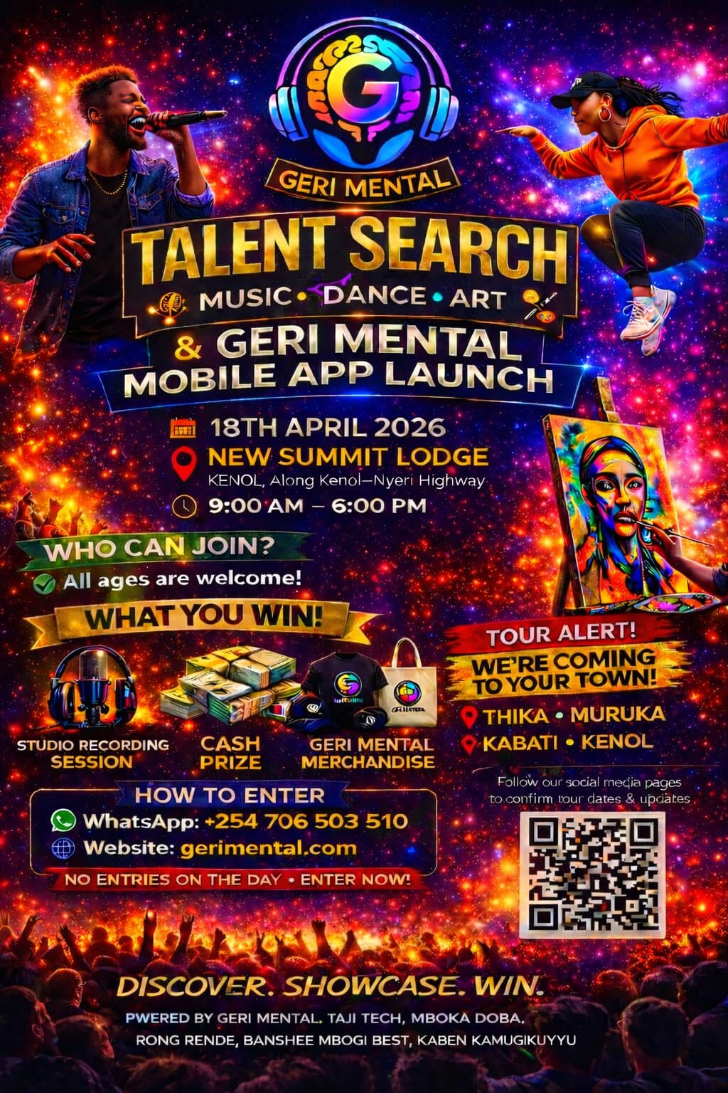 Geri Mental Talent Search event poster